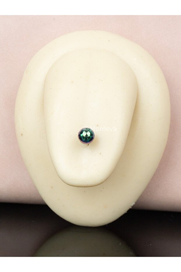 Disko Topu Çelik Dil Piercingi - 2