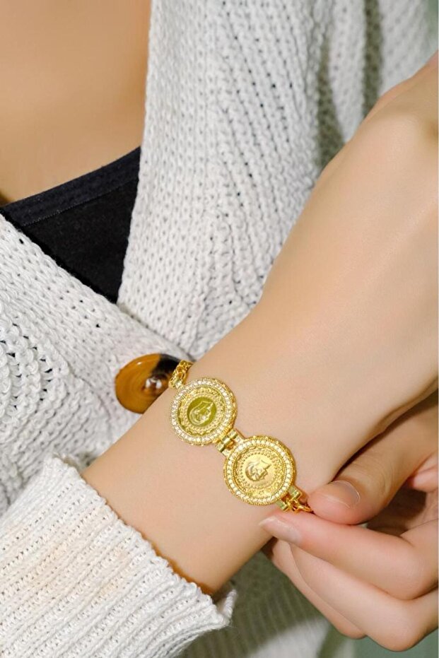 8 Ayar Çeyrekli Pullu 2li Bileklik - 3