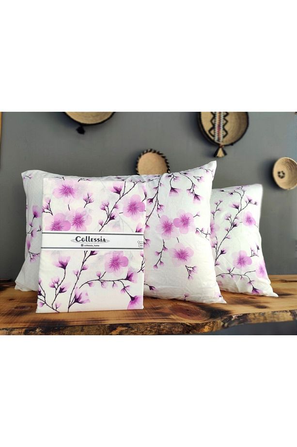 %100 Pamuklu Çiçek Desenli Tek Kişilik Nevresim Set - 1