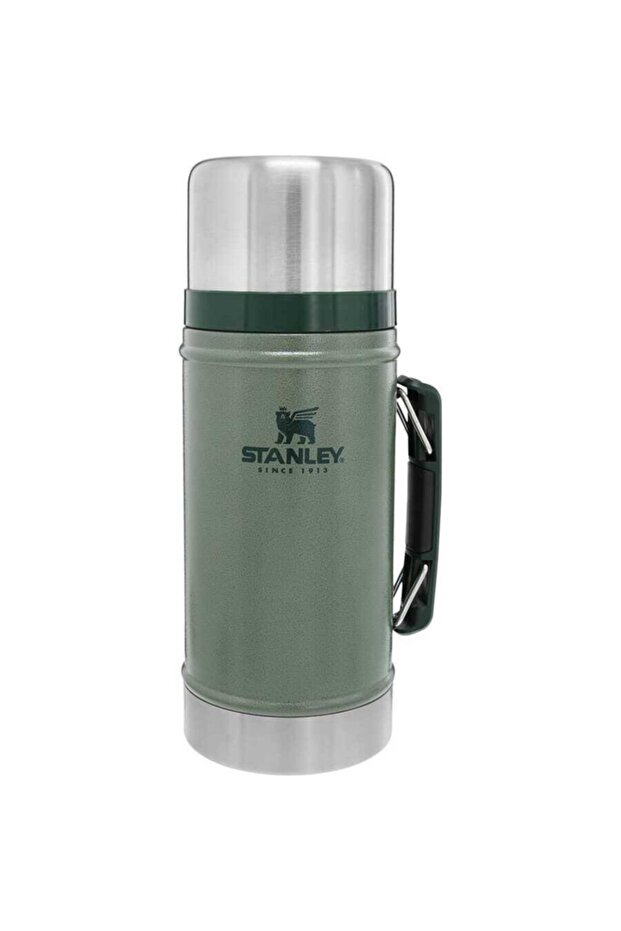 Green Steel Food Thermos - Classic Vacuum, 0.94 Lt