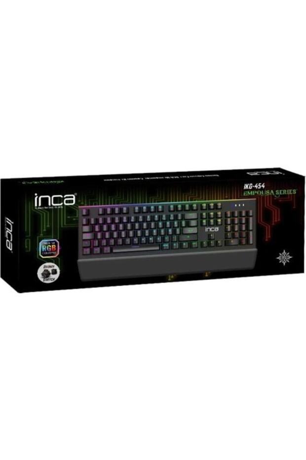 Full Rgb Empousa Mechanical Gaming Keyboard Kablolu Klavye Ikg-454 - 1