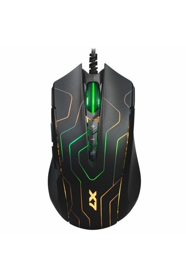 Oscar X7 Neon Maze 2400dpı Usb Makrolu Kablolu Gaming Mouse Siyah X89 - 2