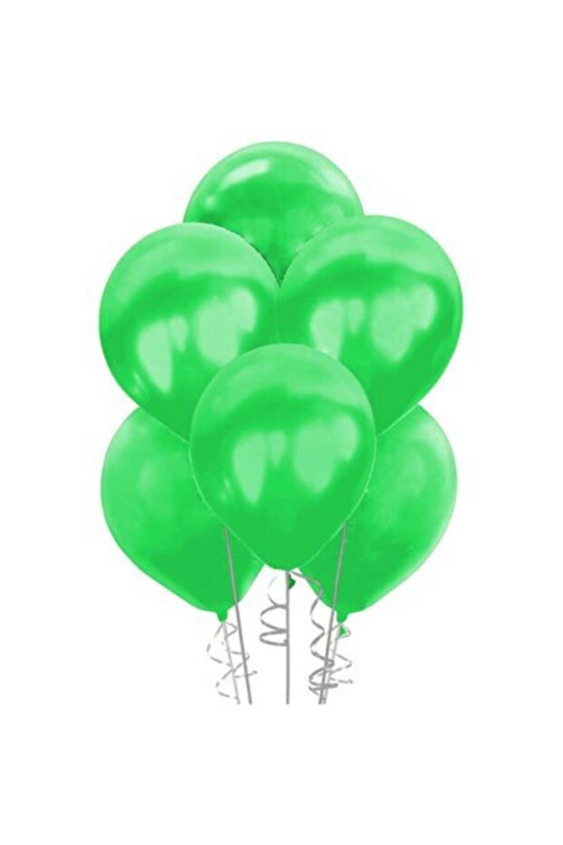 20 Pieces Green Metallic Balloons