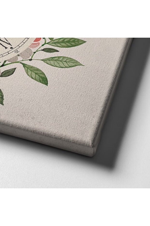 Çiçekli Vav Saatli Tablo - 6