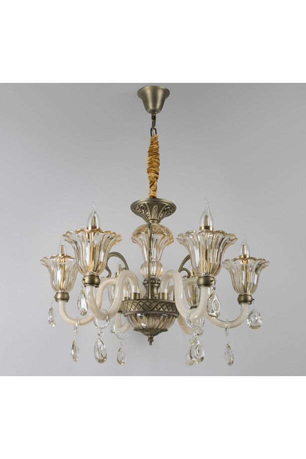 Avize Oturma Ve Salon, Odası,cam Kol 6 Li - 6