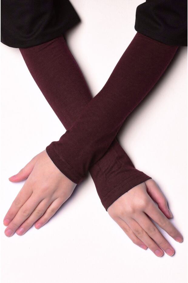 Women's Burgundy Hijab Sleeve