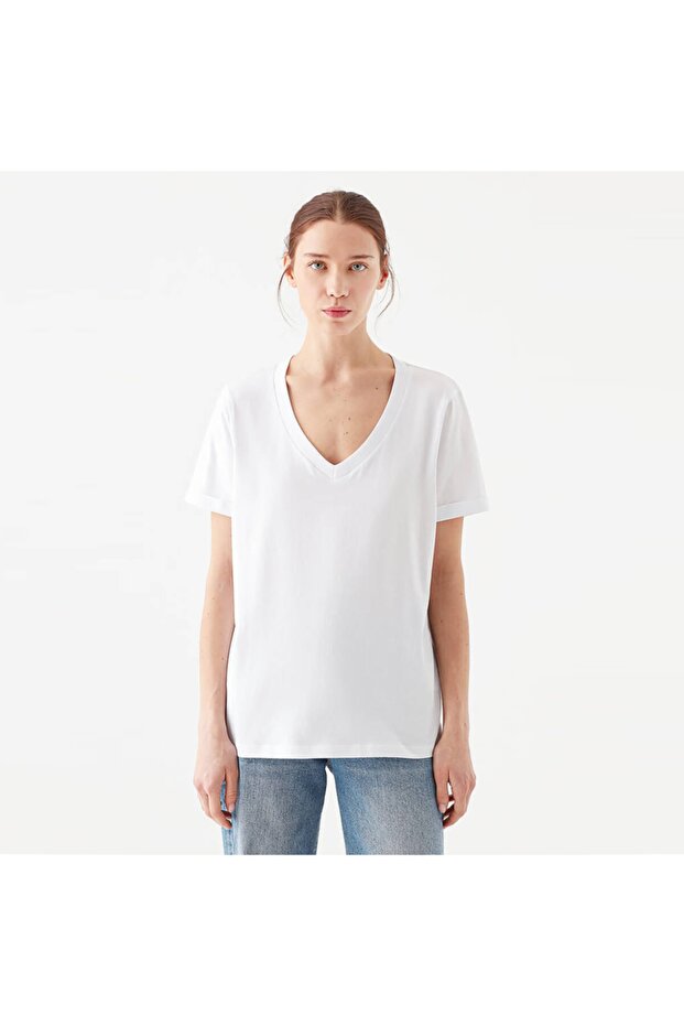 Women's White T-Shirt ( 166248 -620)