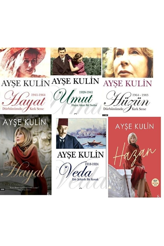 Ayşe Kulin 6'li Set Hazan-hüzün-veda -hayal- Hayat-umut