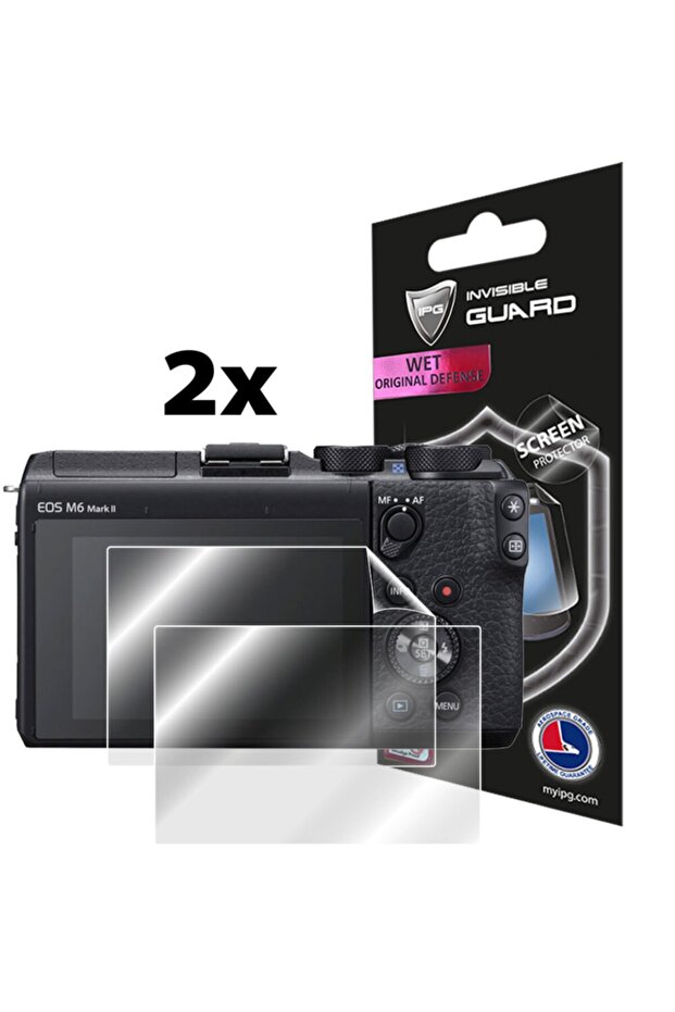 واقي شاشة هيدروجيل لكاميرا Canon Eos M6 Mark II (قطعتين)