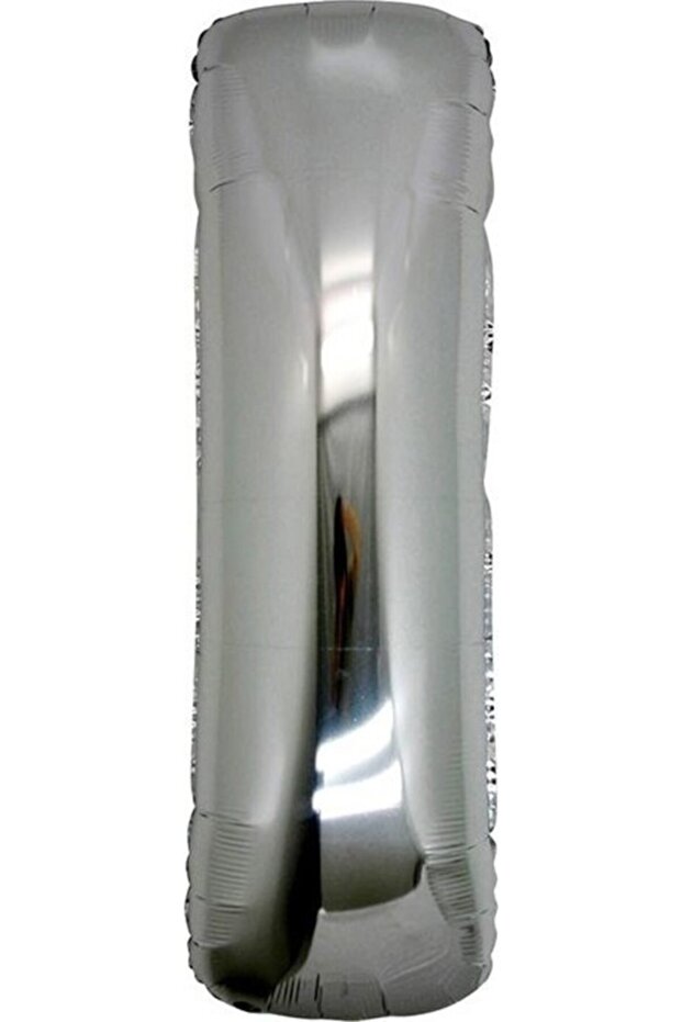 Letter Foil Balloon Letter I Large Size Balloon Silver/Grey 100CM