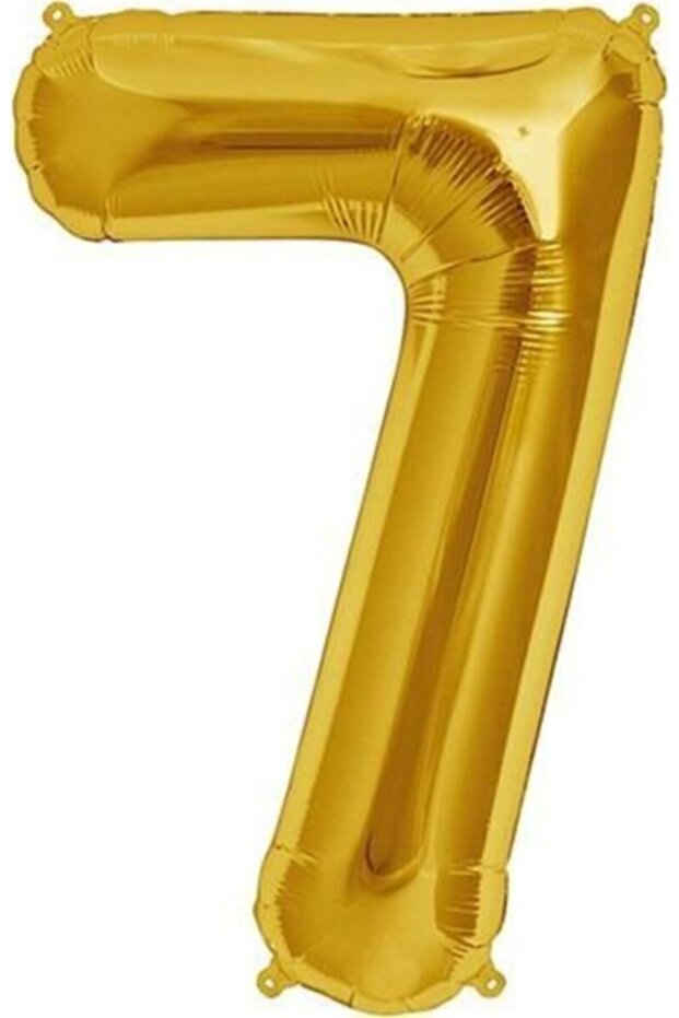 Opportunity Bear Balloon Number Balloon Foil Medium Size 75 Cm Gold 7