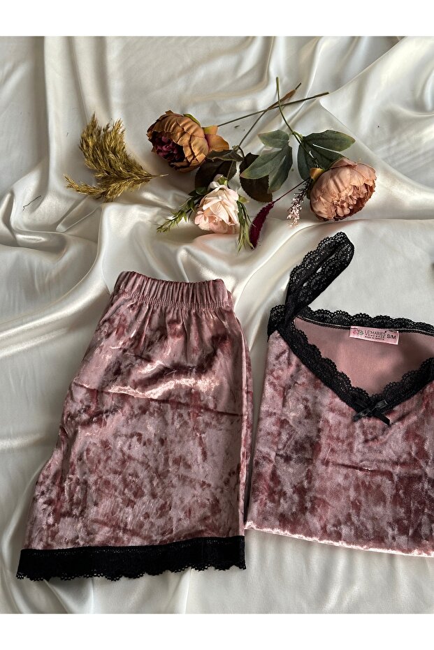 LÜX KADİFE ŞORTLU TAKIM - 2