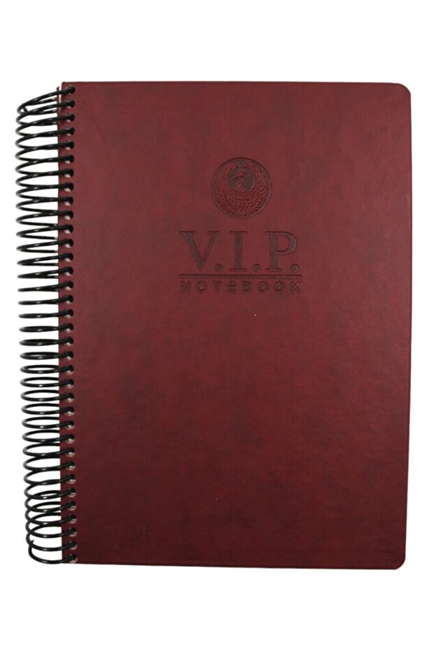 1081 A4 140 ورقة دفتر ملاحظات من الجلد الصناعي مع حلزون VIP