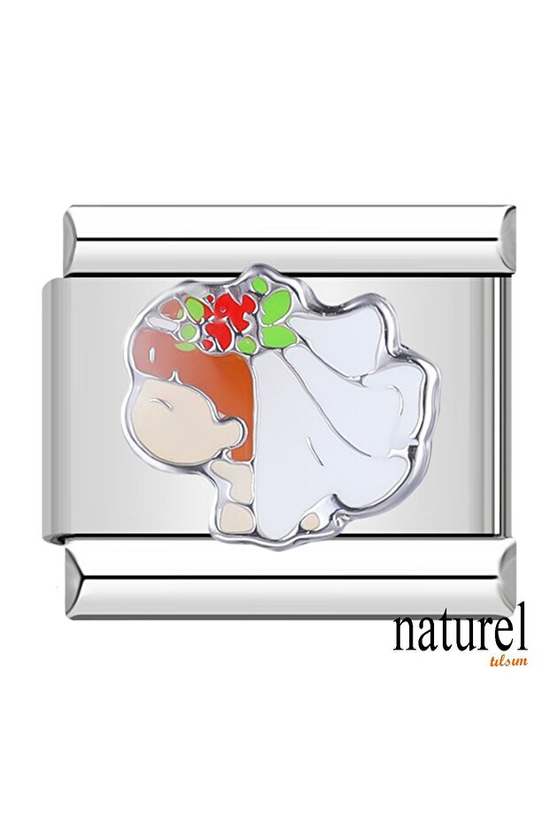 Italian Stainless Steel 9mm Bridal Charm