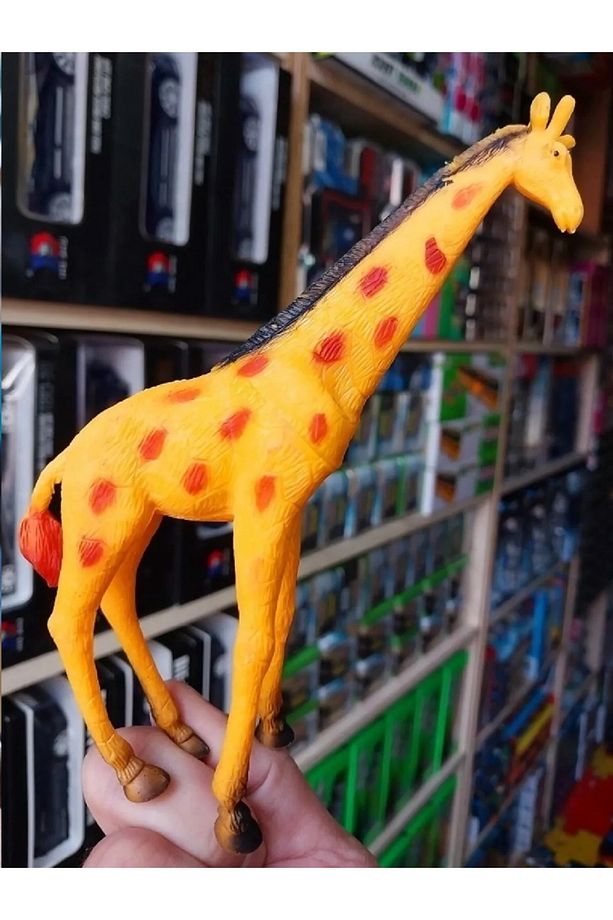 Crazoo Marka Çita Gergedan Aslan Kaplan Zebra Zürafa 6 Parça Oyuncak Büyük Vahşi Hayvan Set - 3