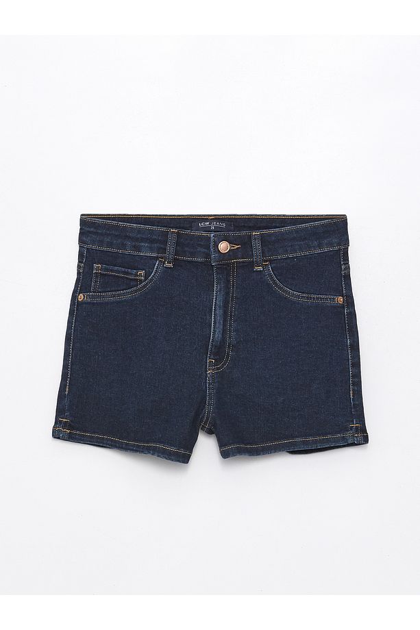Ekstra Dar Fit Kadın Jean Şort - 5