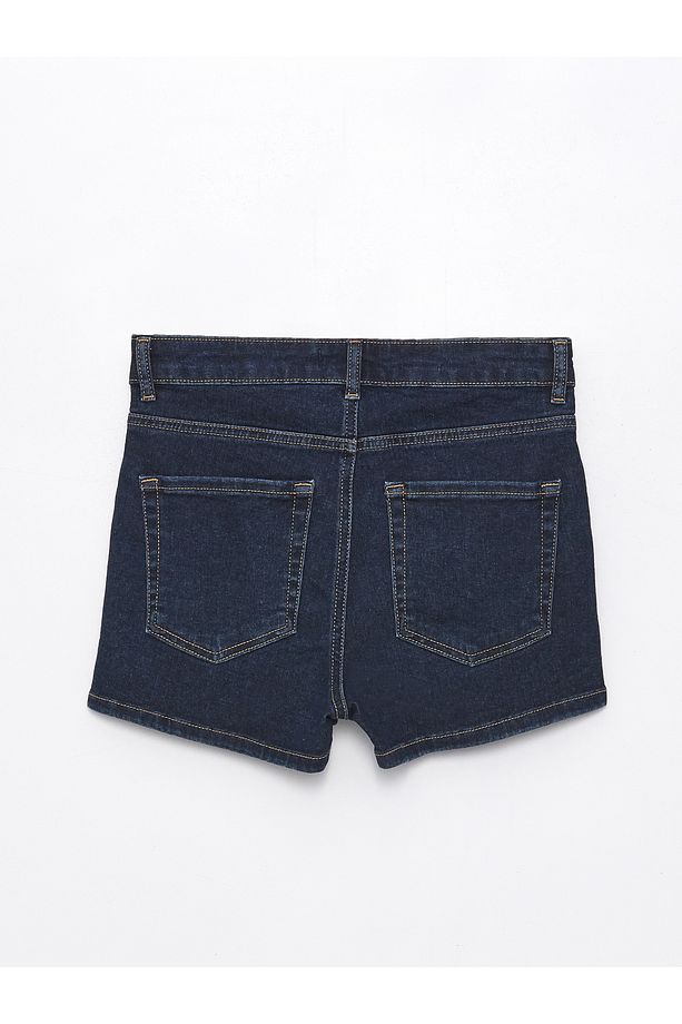 Ekstra Dar Fit Kadın Jean Şort - 6