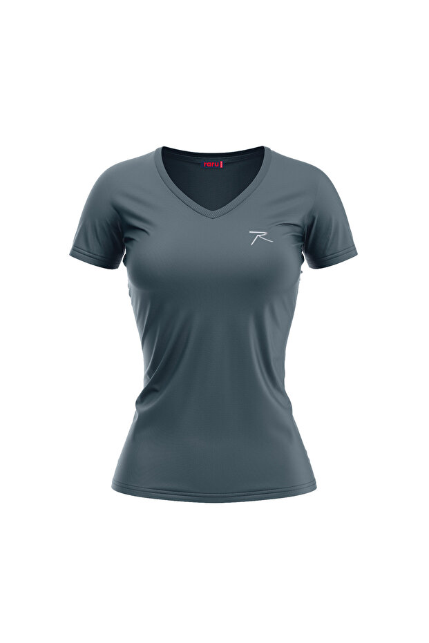 Women's 100% Cotton T-Shirt MULIER CHARCOAL GREY