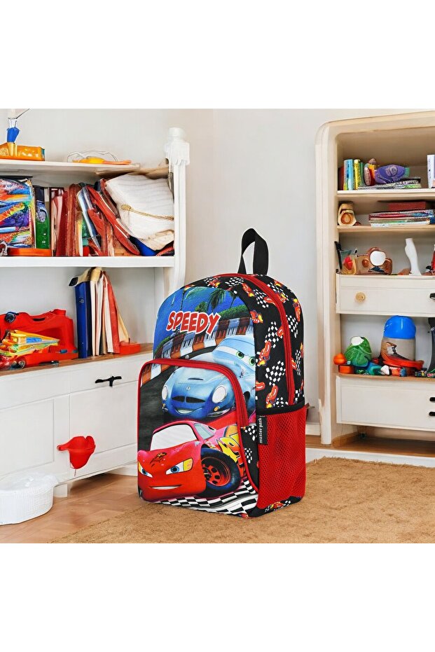 Kindergarten Nursery Daily Use Boys Backpack Waterproof Water Bottle 2 Compartments Preschool