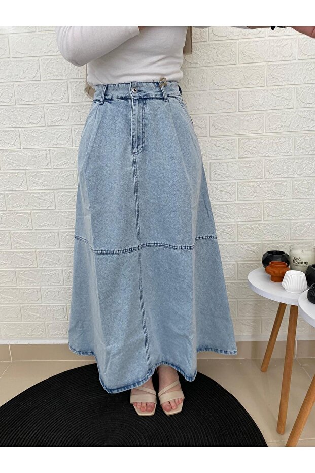 Kadın Denim Etek - 3