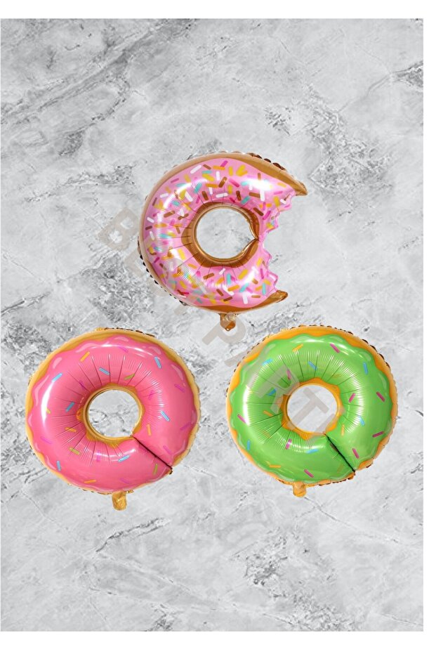 Donut 3-Piece Foil Balloon Set