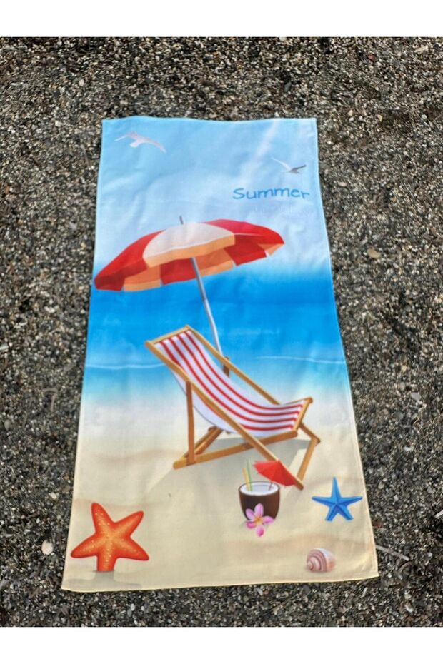 منشفة الشاطئ - تصميم مطبوع - 2
