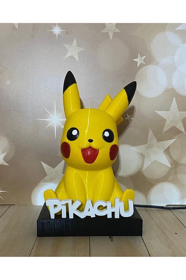 Pikachu Gece Lambası Çocuk Odası Gece lambası Masaüstü Lambası - 4