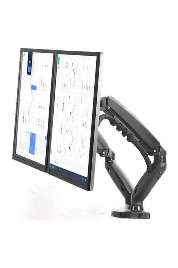 Nb F160 Çift Kol Amortisörlü Monitör Tutucu 17-30" Lcd Led Monitör Tutucu-siyah - 5