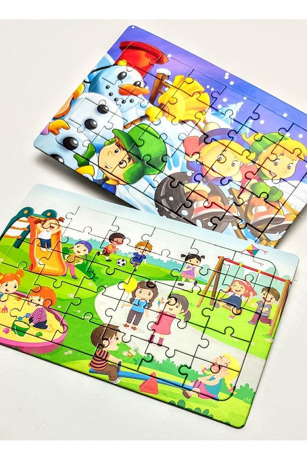 8 adet  Çocuk Yapboz - Çocuk Puzzle 30 parçalı set - 4