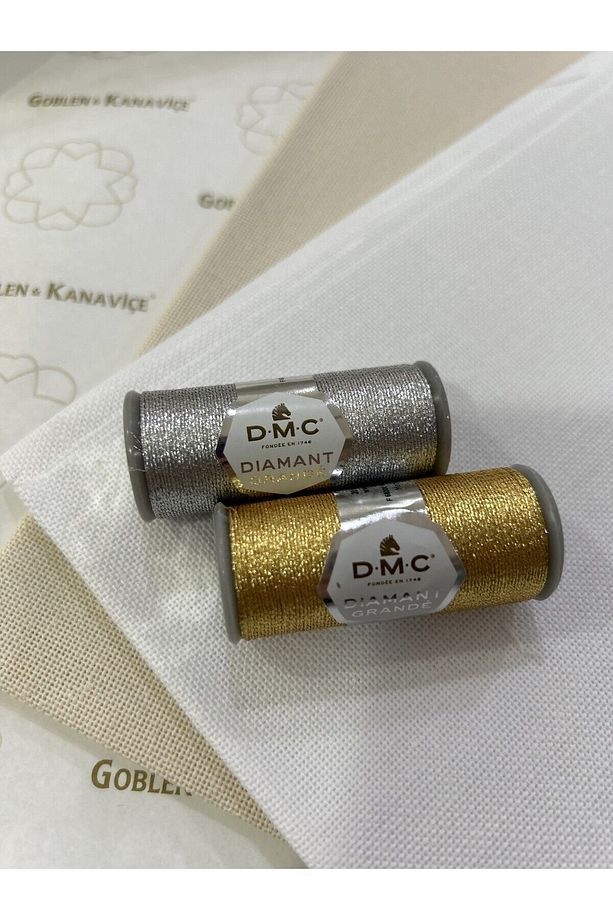 Diamant Grande El Nakış Simi 2'li Set, Parlak Simli Nakış İpliği - 1