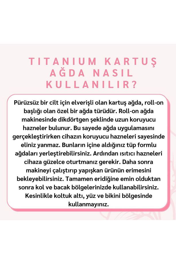 Titanium Kartuş Ağda 100 Ml. - 2