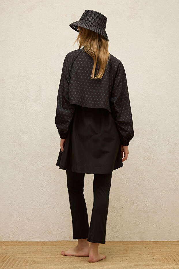 3 részes széldzseki hidzsáb fürdőruha szett - logó - 6