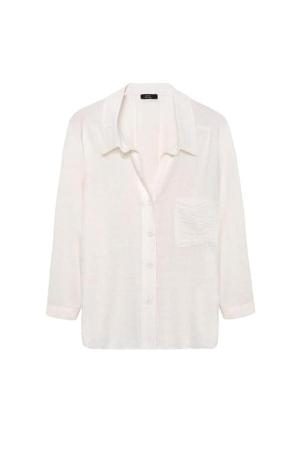 Oversize Gömlek Natural - 1