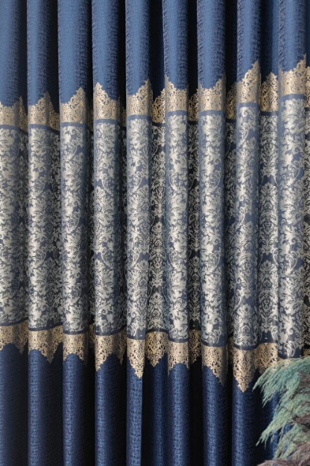 Özgün Perde Şık Desenli Pano Fon Perde (Tek Kanat) - 2