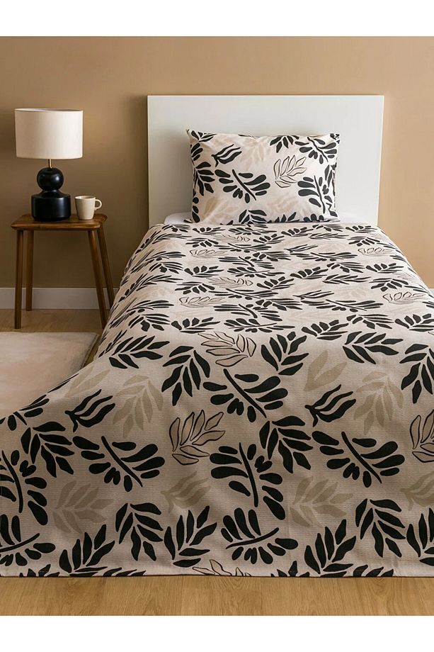 LCW HOME Yaprak Desenli Tek Kişilik Pike Seti - 1