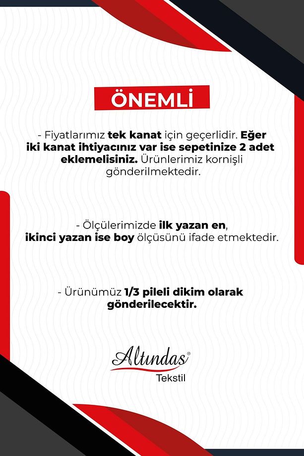 Modern Jakar Tül Fon Perde Pileli Tek Kanat Gri Tlf-04 - 6