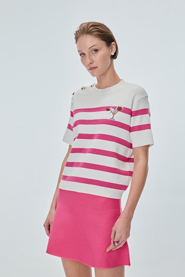 Kloş Mini Pembe Etek - 5