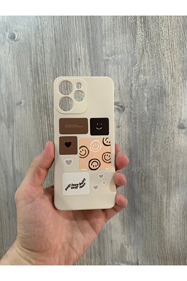 Xiaomi Redmi 12 Compatible Camera Protected Patterned Case - 1