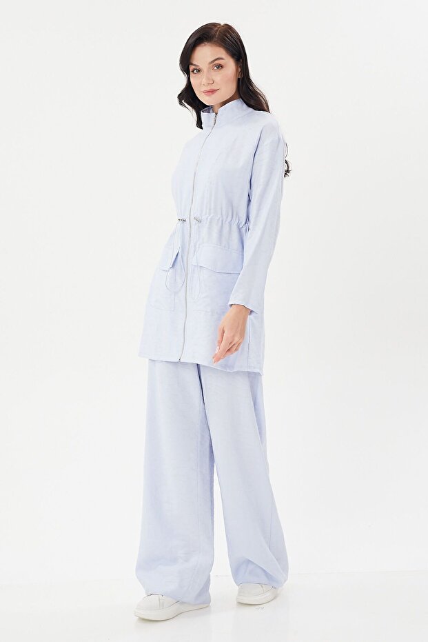 طقم قبعة مع مطاط خصر قابل للتعديل - 3