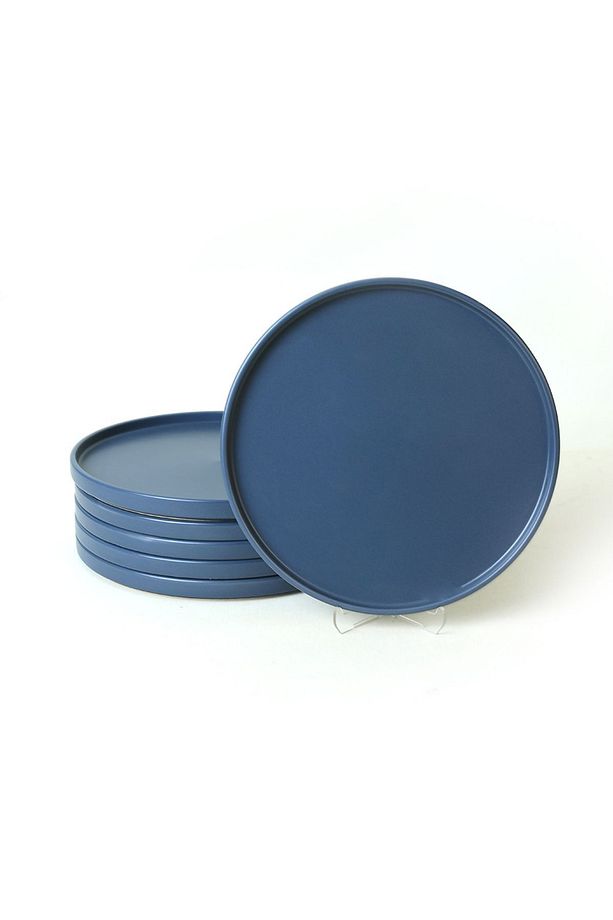 Mat Mavi Stackable Servis Tabağı 27 Cm 6 Adet 399 - 6