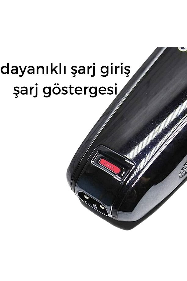 Şarjlı Pro Tıraş Makinesi | Elmas Bıçak | 3 Tar Tar | Uzun Pil | 2 Yıl Garanti! - 8