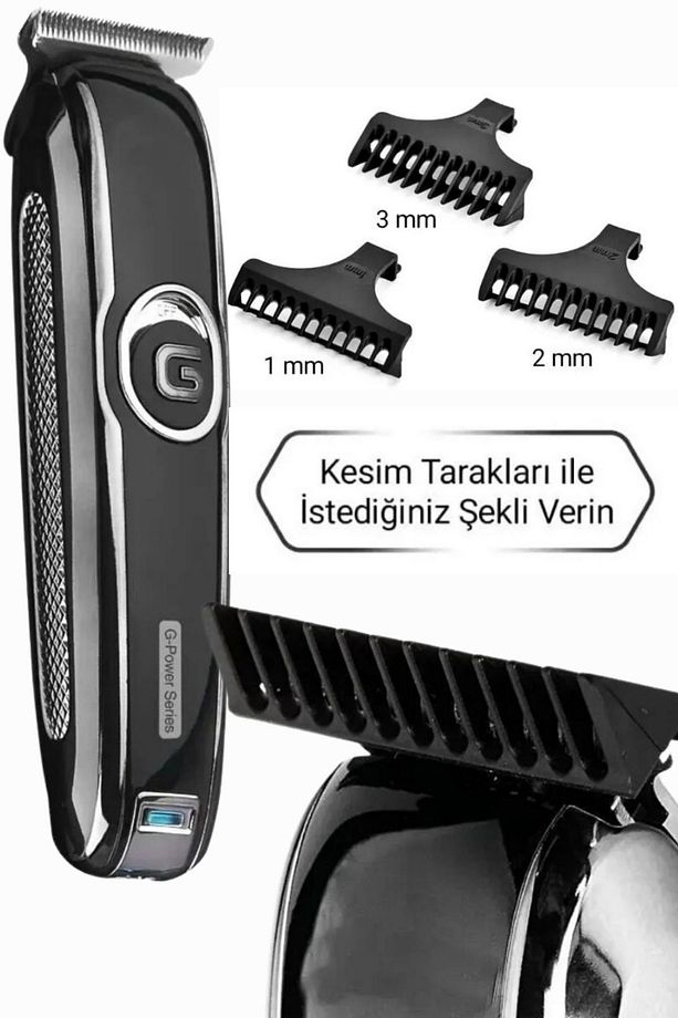 Şarjlı Pro Tıraş Makinesi | Elmas Bıçak | 3 Tar Tar | Uzun Pil | 2 Yıl Garanti! - 3