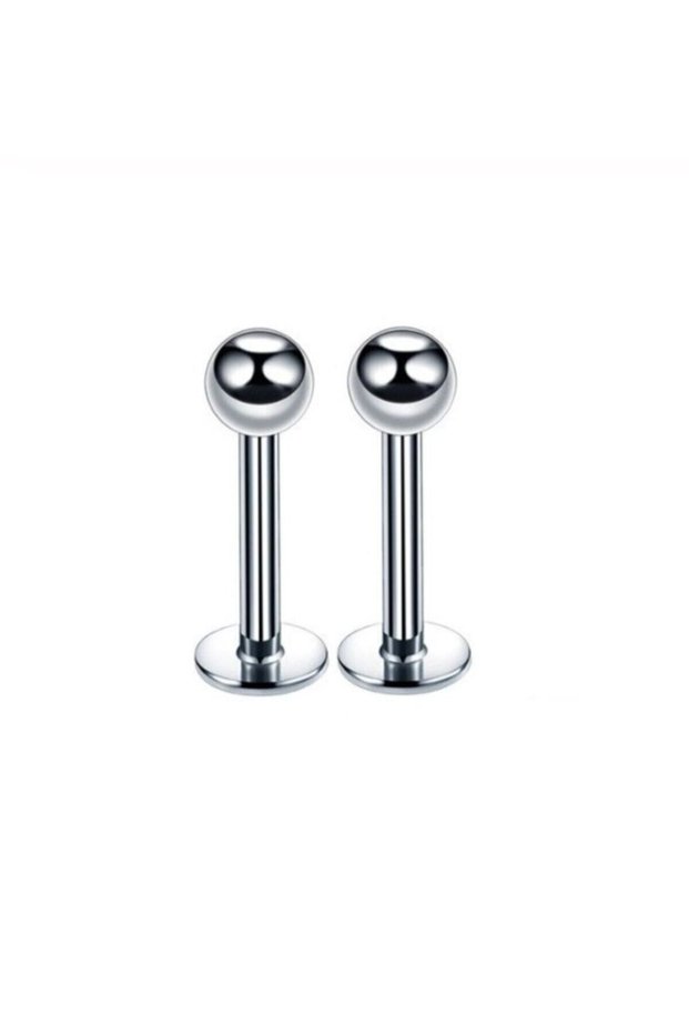 Çelik Top Dudak ,tragus, Kulak Piercingi