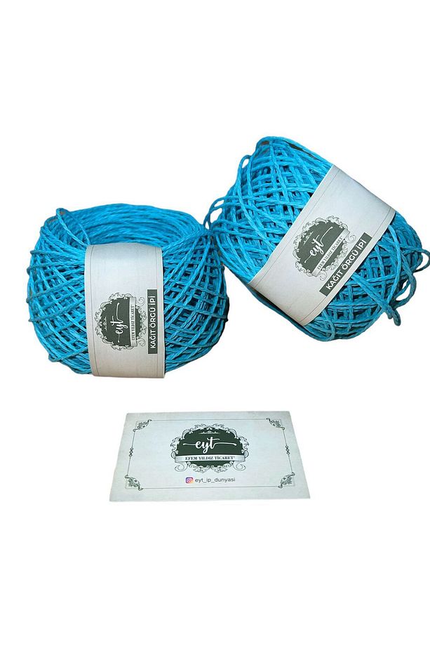 Kağıt ip / sarılmış örülmeye hazır kağıt ip YUMAK  50gr - 1
