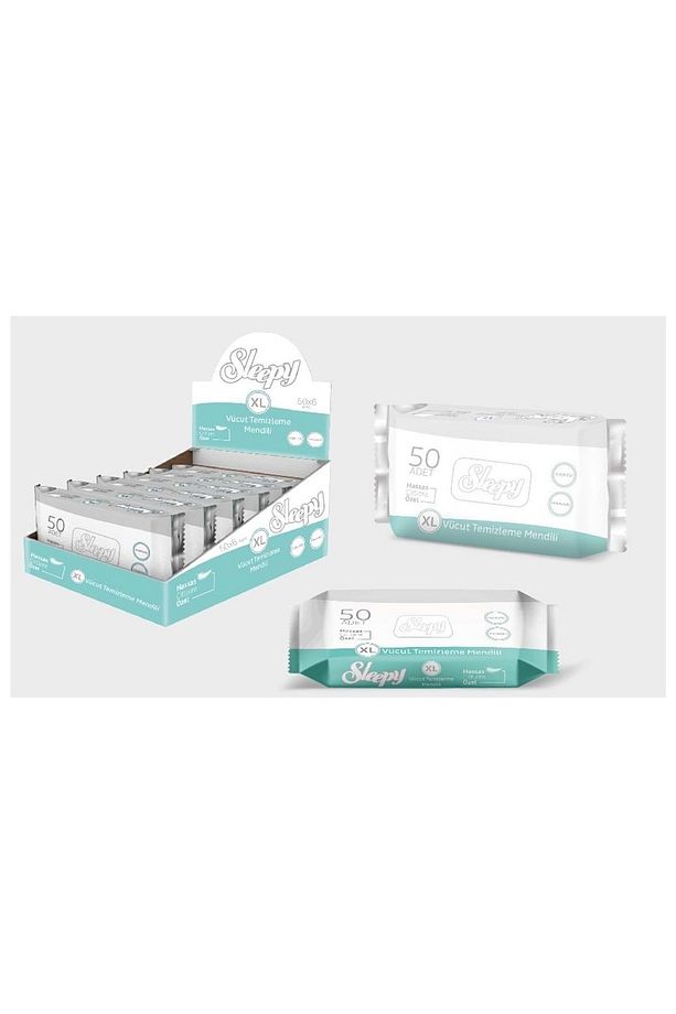 Hasta Vücut Temizleme Islak Mendili 50 Yaprak Xl 6'lı Set - 1