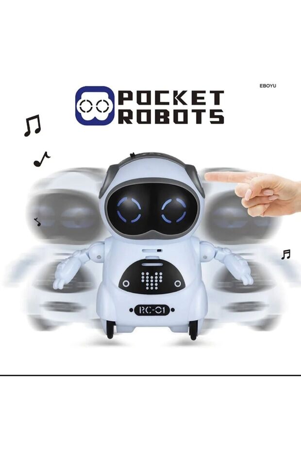 Poclet Robots Rc01 Işıklı Sesli Dans Eden Oyuncak Robot - Hareketli Ses Kaydeden Robot - 1