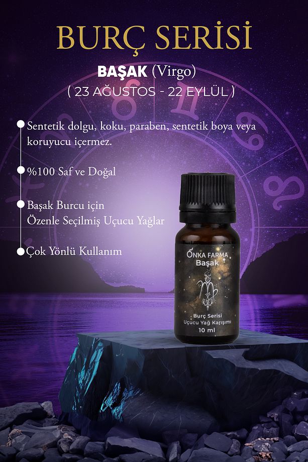 Onka Farma Başak Burcu Uçucu Yağ Karışımı 10 ml - Burç Serisi Aromaterapi - 3