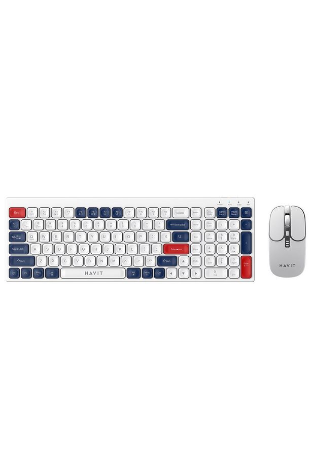 KB830WB Kablosuz Klavye Mouse Set - 2.4Ghz ve Bluetooth - 2