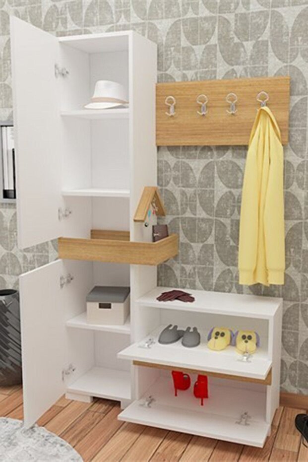 RUFİ PORTMANTO BEYAZ TEAK - 2