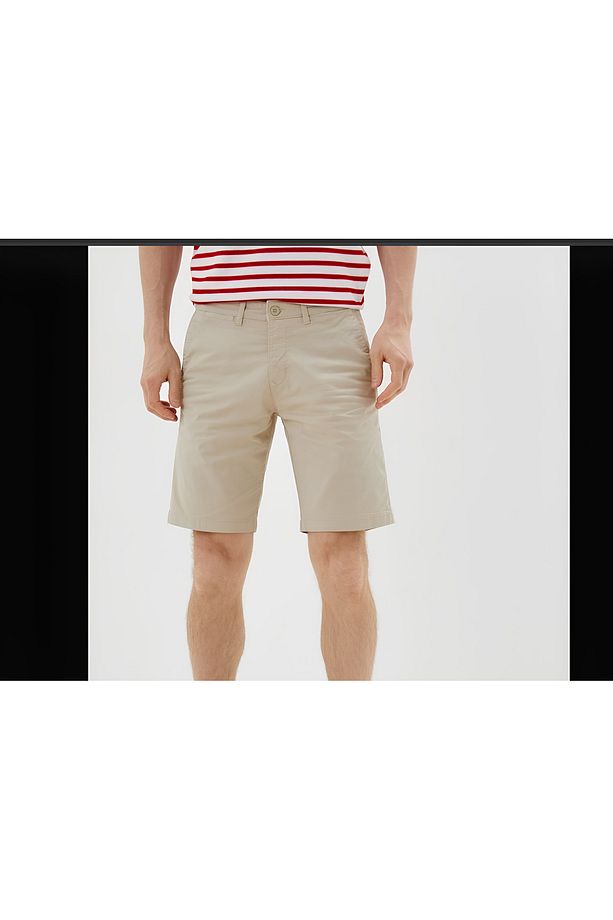Regular Fit Krem Erkek Şort - 2